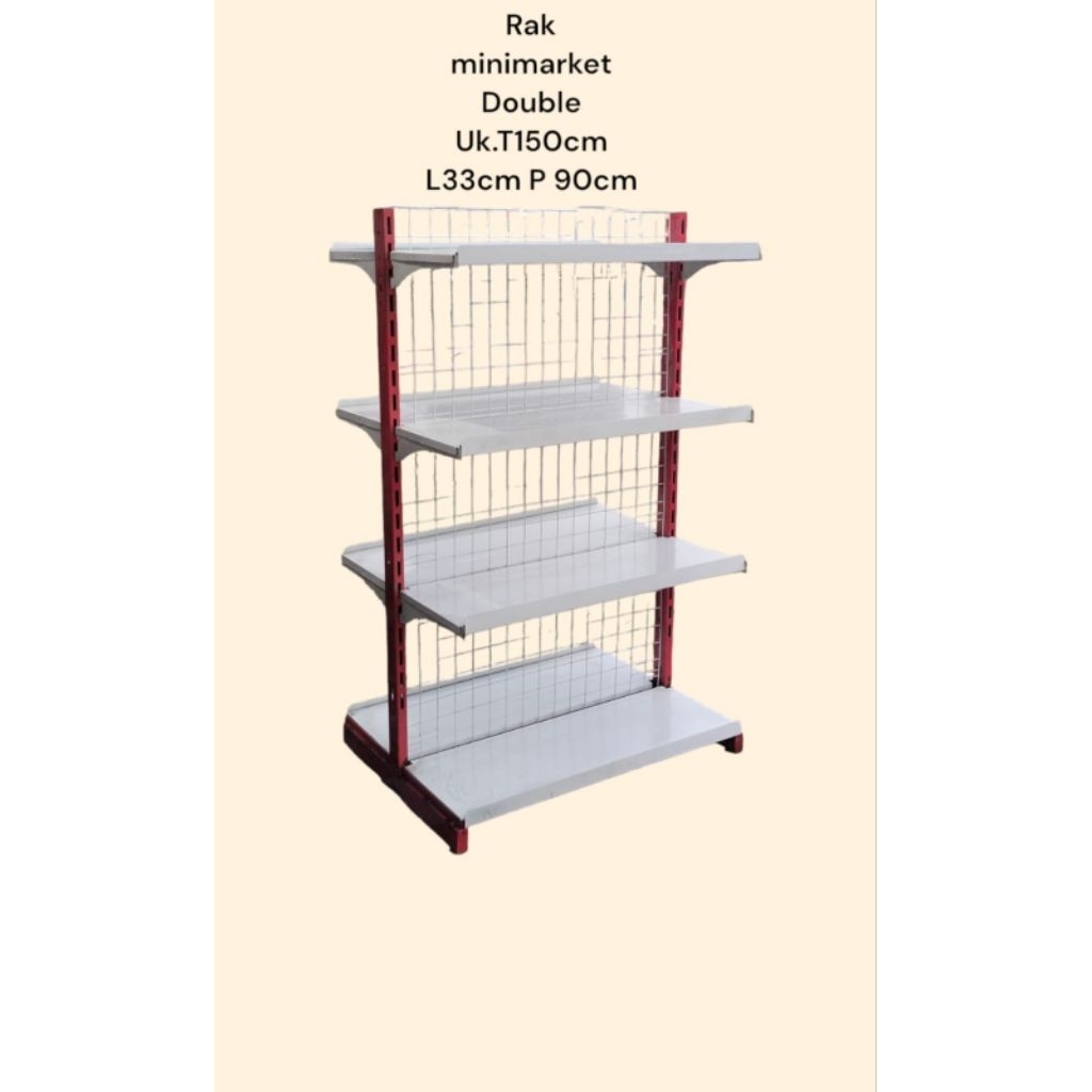 rak gondola minimarket dobel star murah.