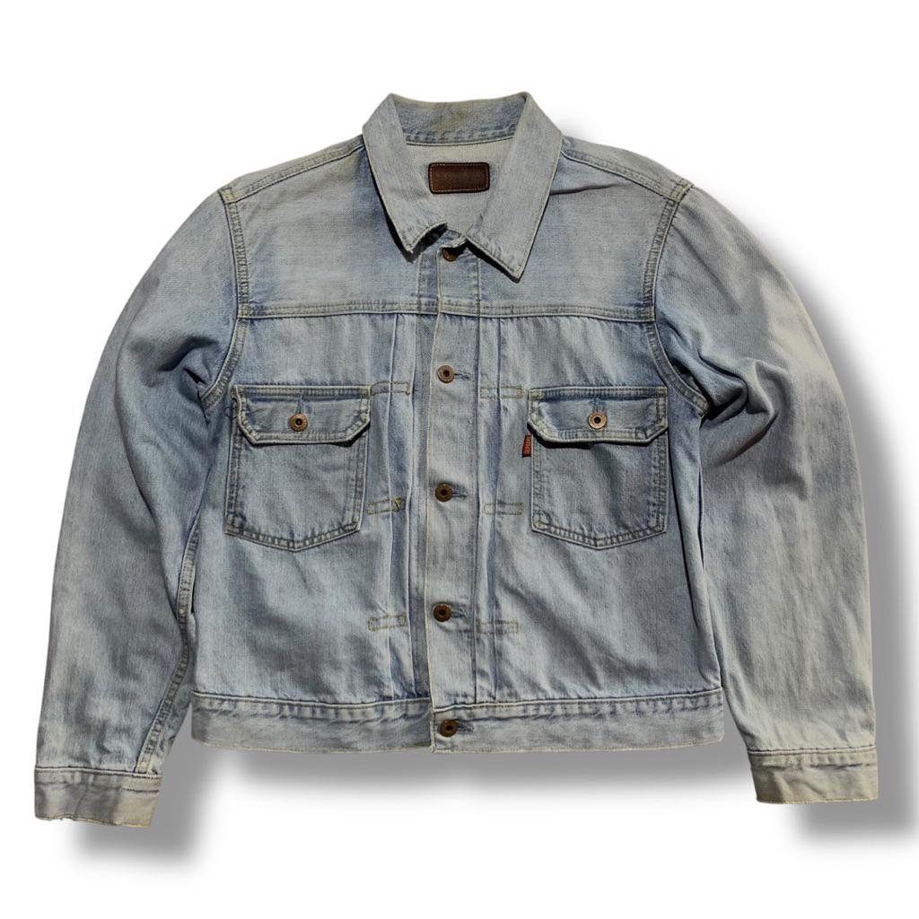 GL Heart Japanese Brand TYPE II Blue Ocean Washead Selvedge Denim Jacket