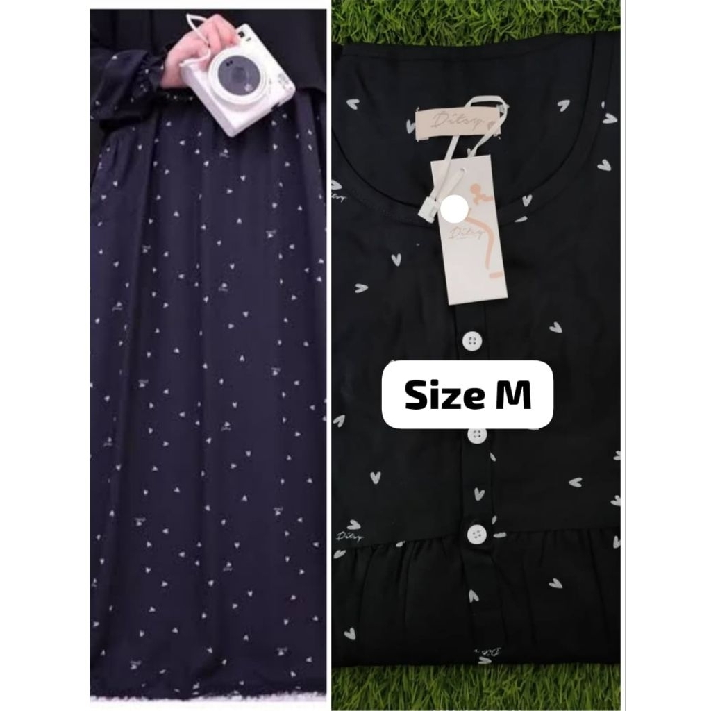 Ditsy terbaru Amore jetblack M