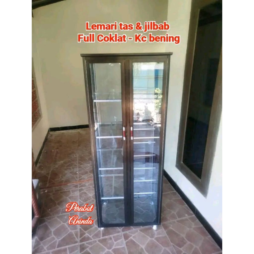 LEMARI JILBAB / RAK HIJAB / LEMARI KACA JILBAB / LEMARI KACA HIJAB / LEMARI TAS DAN JILBAB HIJAB (HA
