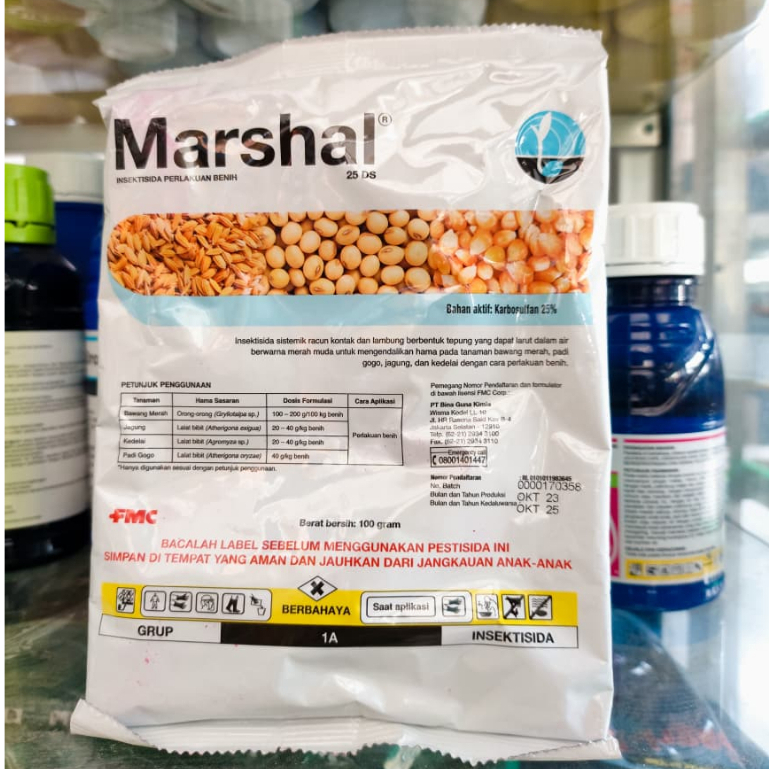 Insektisida Marshal 25DS Bubuk Besar - 100 Gram