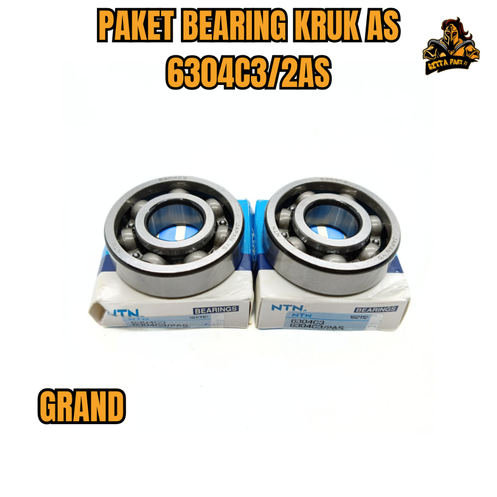 ASLI ORIGNAL PAKET BEARING KRUK AS NTN 6304C3/2AS GRAND