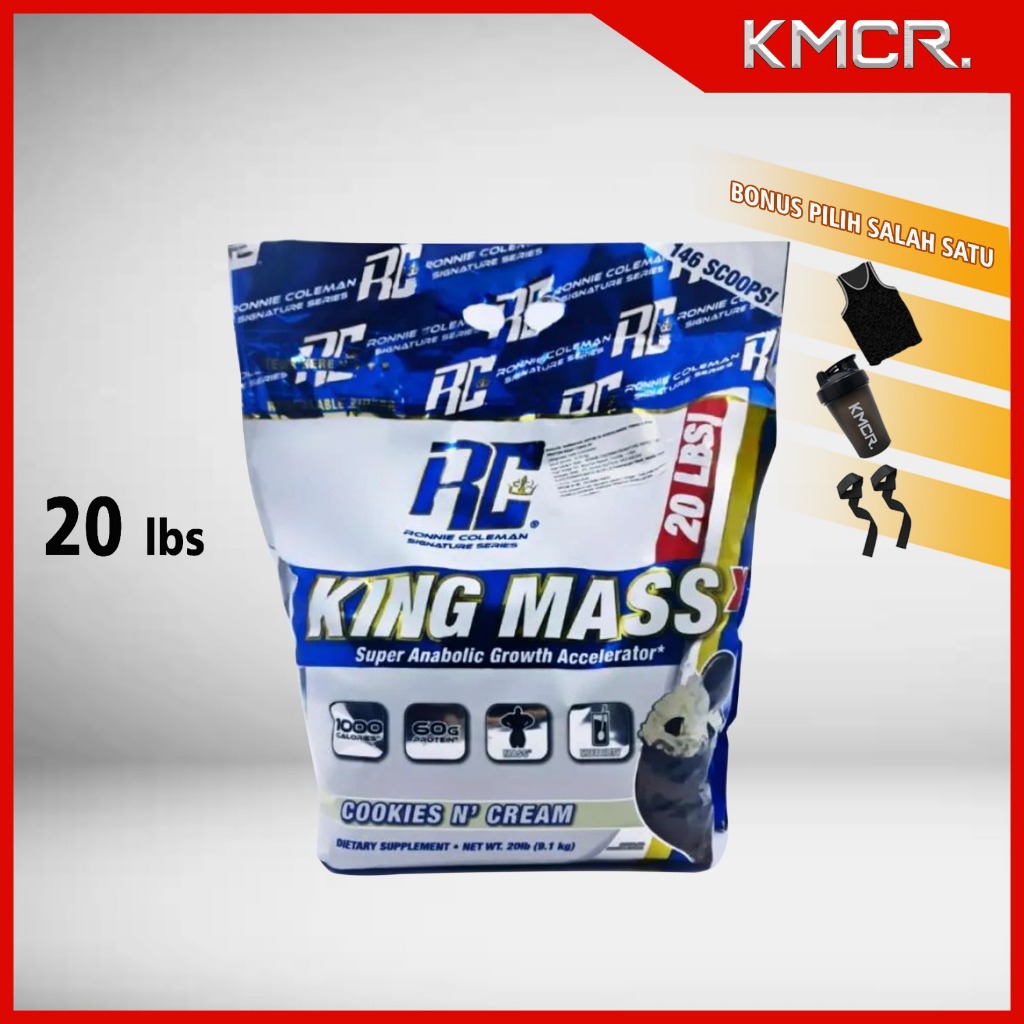 RONNIE COLEMAN RC KING MASS 20 LB PROTEIN GAINER BULKING KINGMASS - KMCR NEXTLEVEL