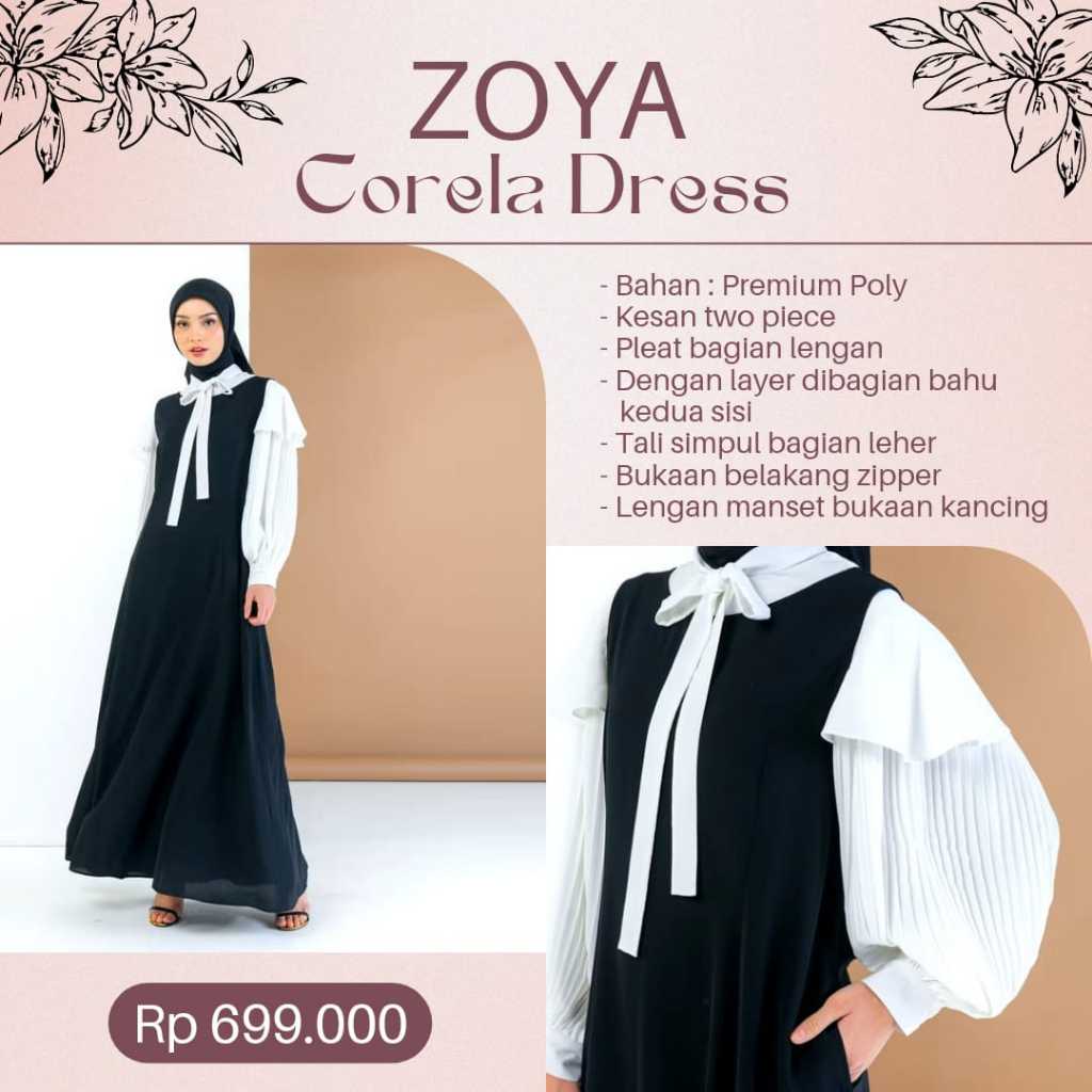 Corela Dress Zoya Pakaian Muslim Wanita