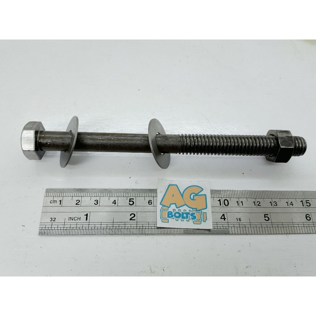 Baut Mur Blandar 15 cm ( 1/2 x 6 ) / Baut Balok Kayu 12mm Kunci 19 Panjang 15cm