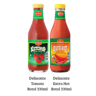 

SAUS TOMAT & SAUS CABAI Del Monte Kemasan 340gr/Botol + Bubblewrap