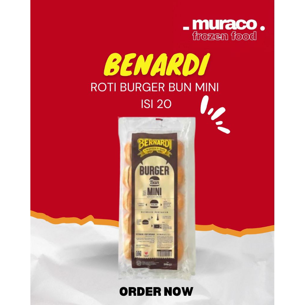 

Bernardi Burger Bun Mini isi 20 biji