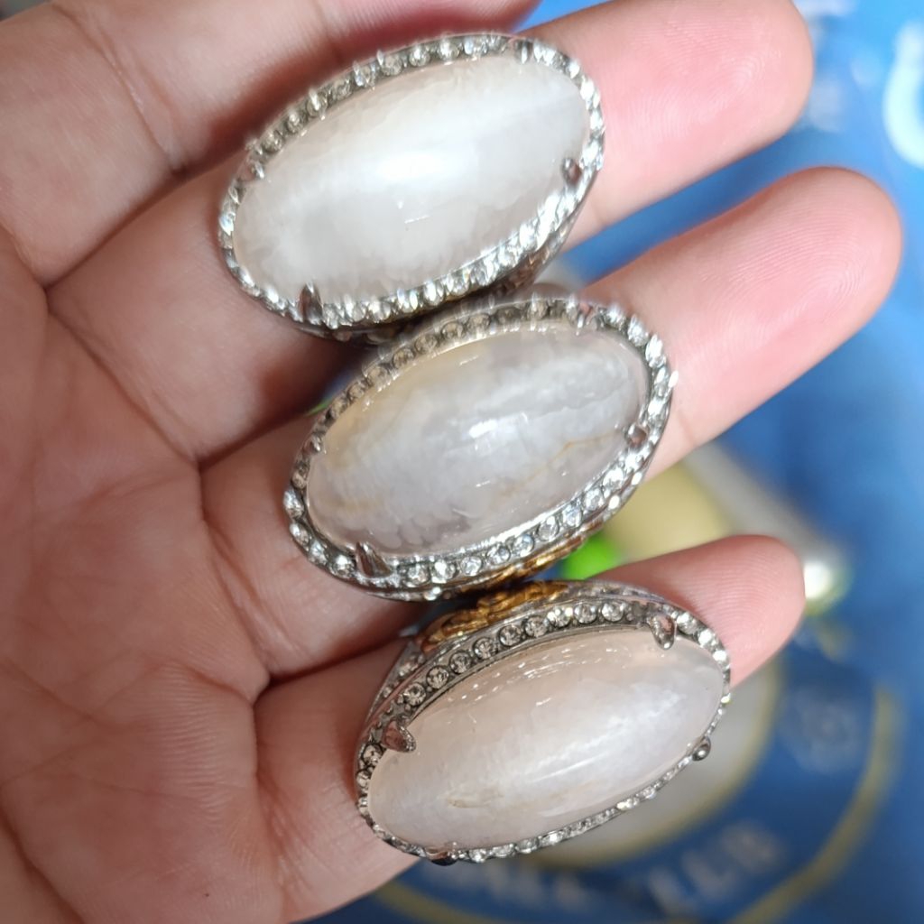 CA 154 Cincin Akik Pandan Super Joss Asli Natural Titanium alusan