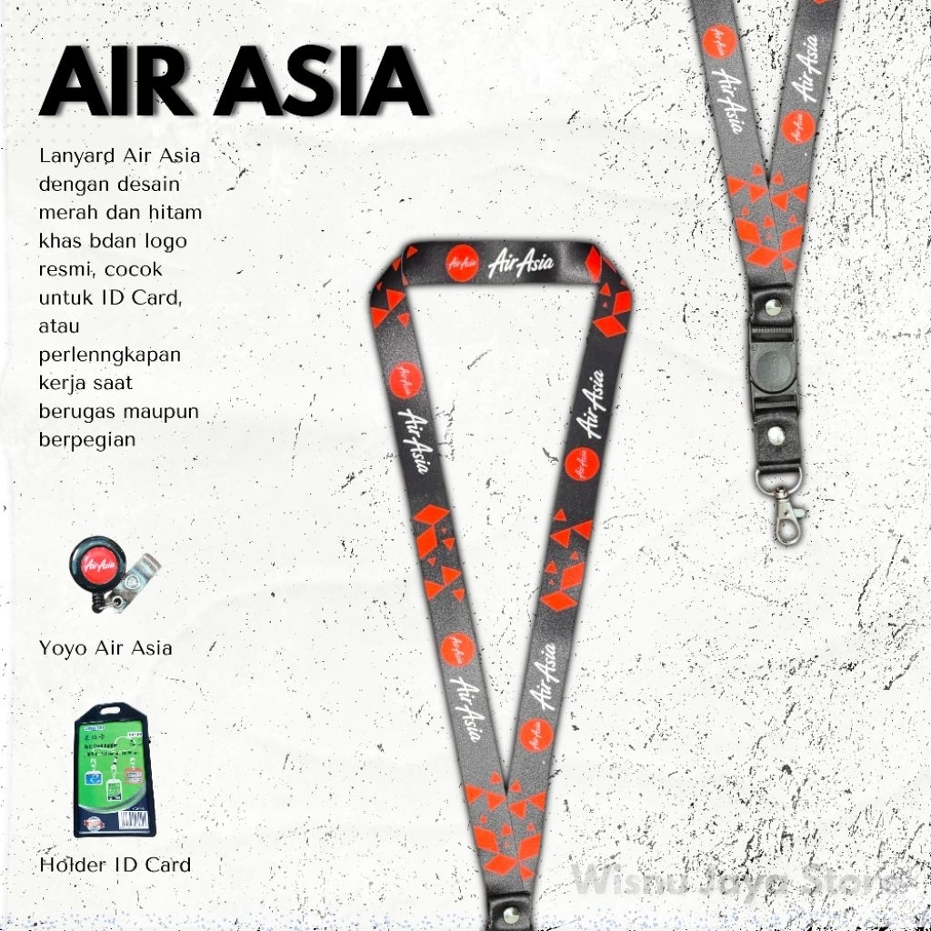 

LANYARD TALI ID CARD AIR ASIA TERBARU TERMURAH!