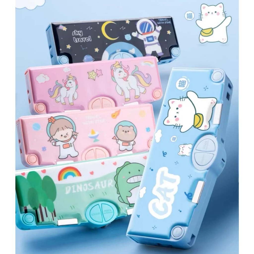 

Pensil Box Mekanik Multifungsi Lengkap Kotak Pensil Tempat Pensil Karakter Waterproof Kotak Pensil Anak Tulis Lucu Sekolah Hampers