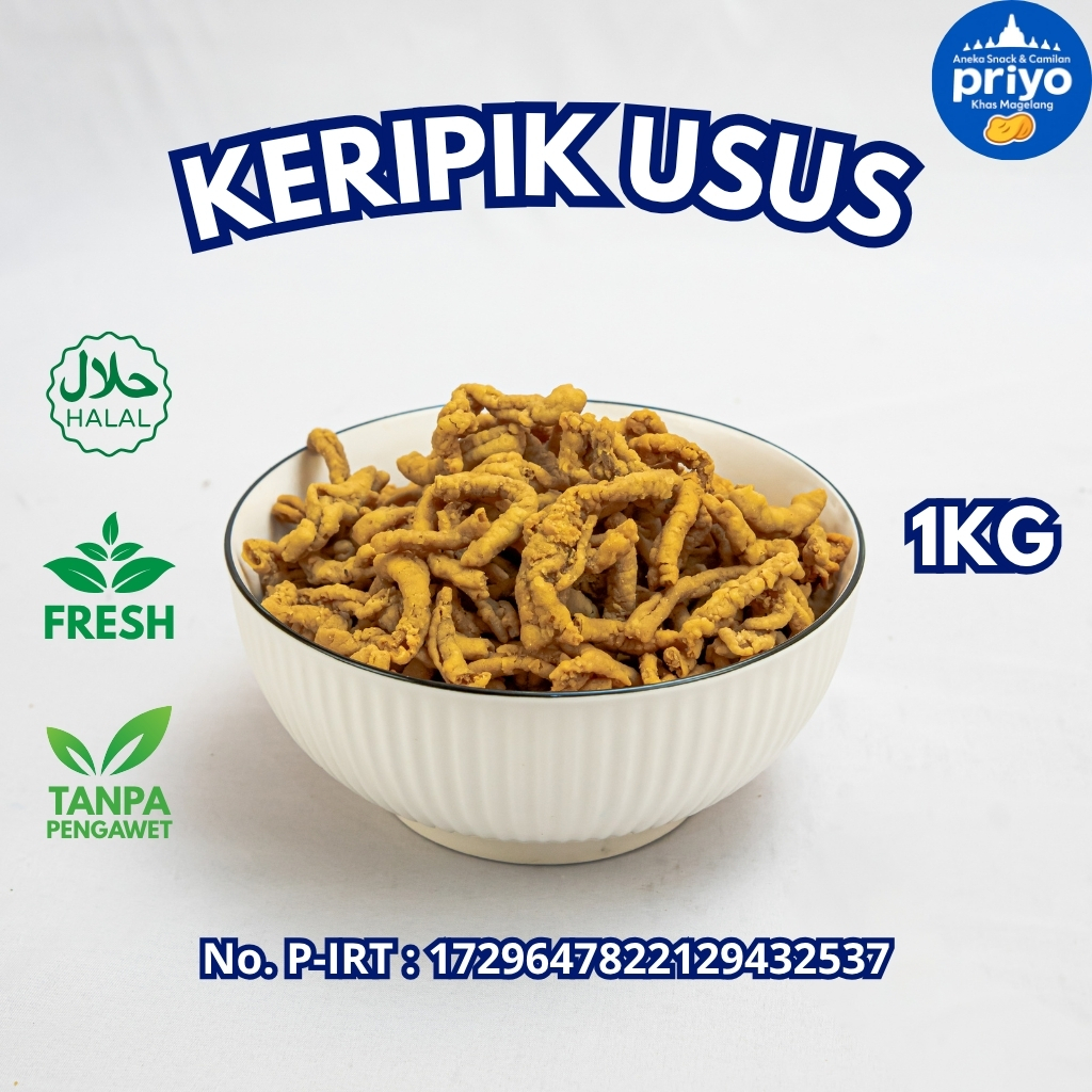 

Keripik Usus 1Kg Priyo Snack Renyah Gurih Fresh Halal Tanpa Pengawet
