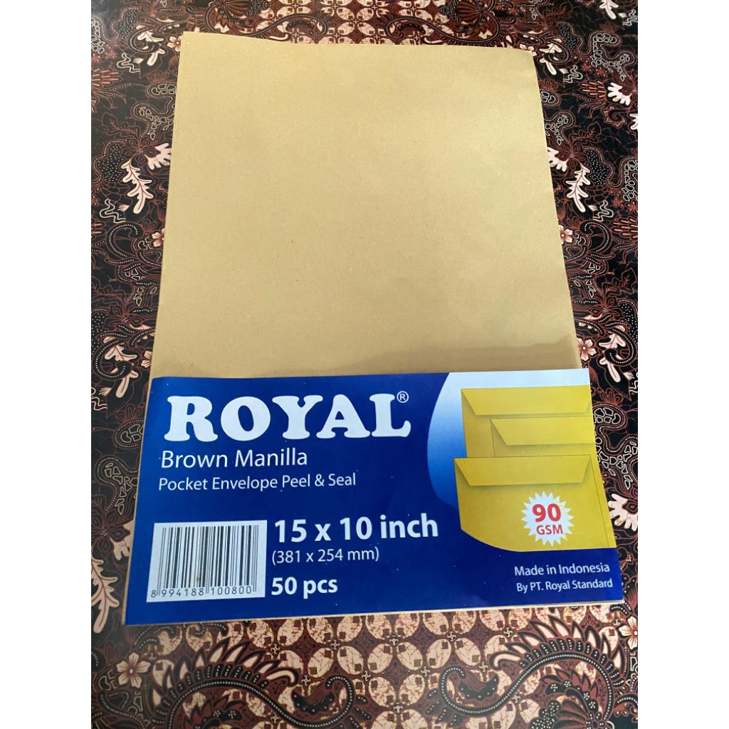 

AMPLOP ROYAL 15 x 10 inch / AMPLOP COKLAT