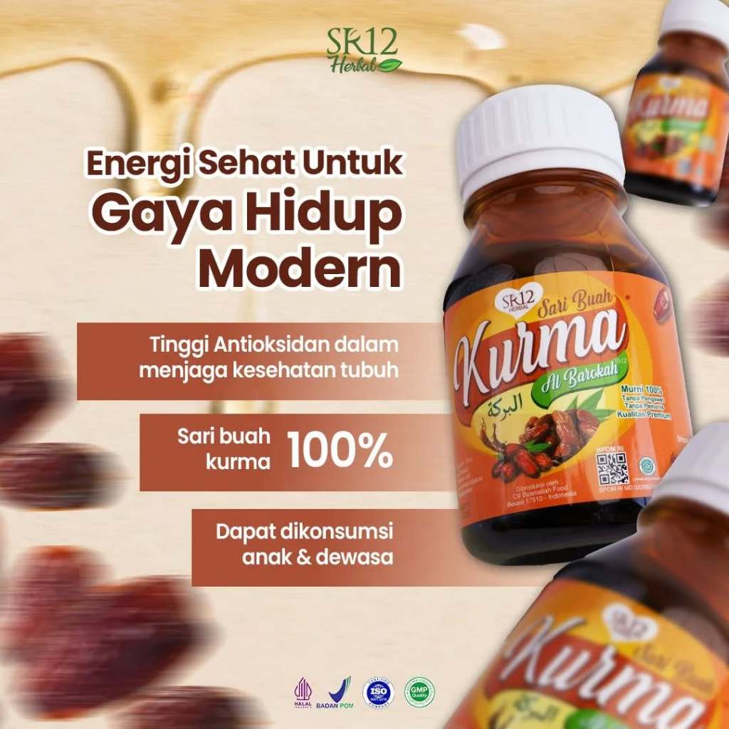 

Sari Kurma SR12 | Mengatasi & Mencegah Anemia | Menambah Stamina | Memelihara Daya Tahan Tubuh