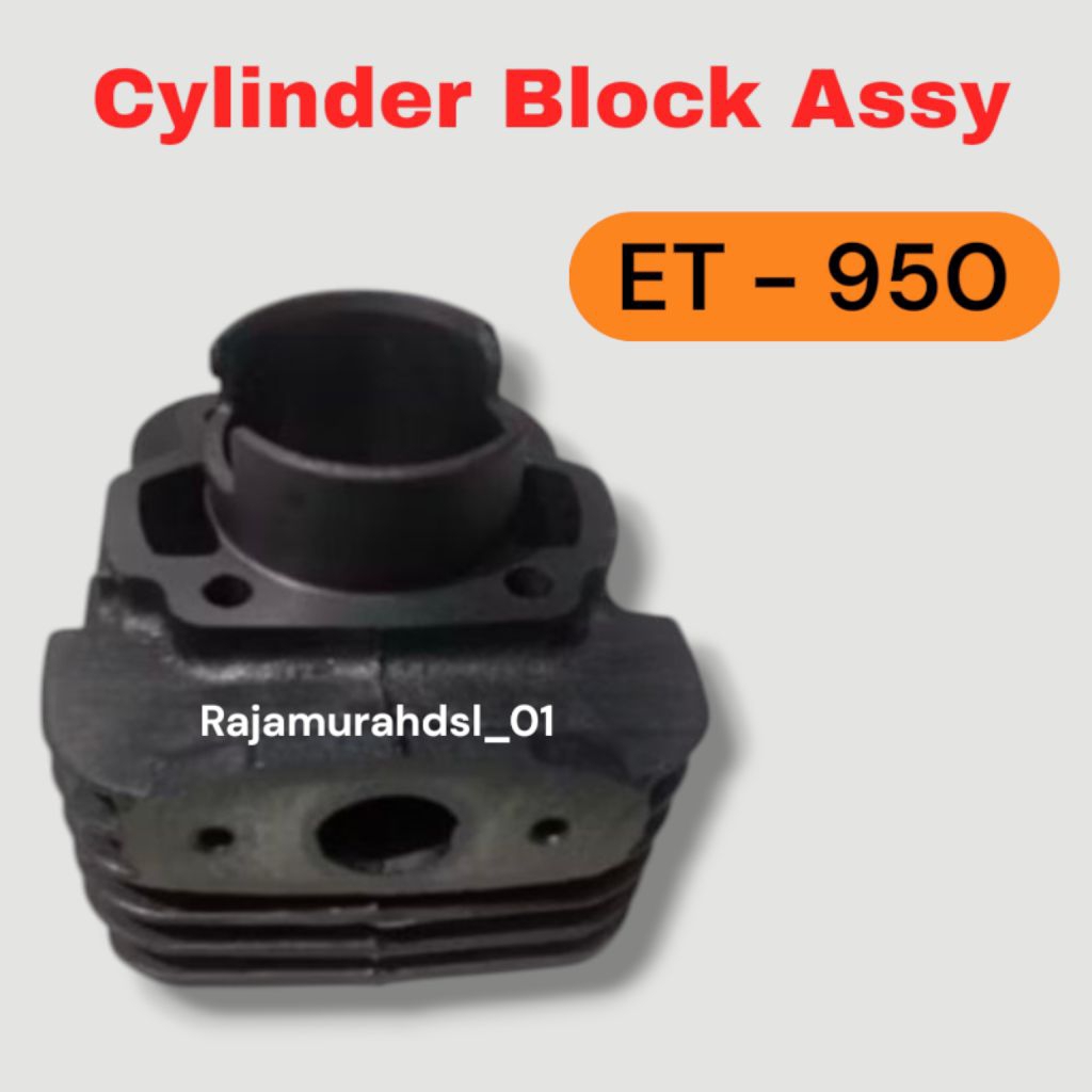 Cylinder Block ET-950 / Cyl Block assy Mesin Genset Generator ET-950 2tak