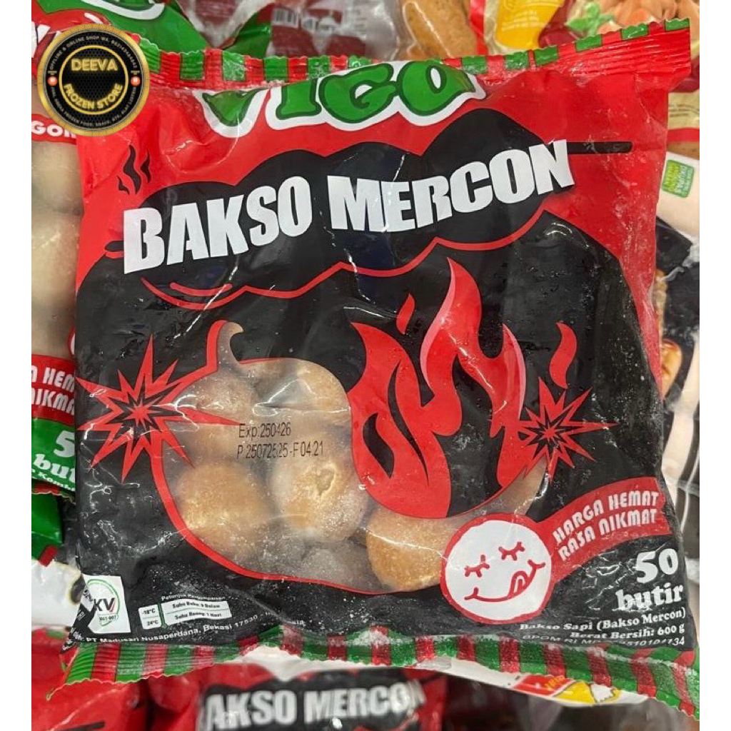 

Vigo Bakso Mercon 50butir/ 600g