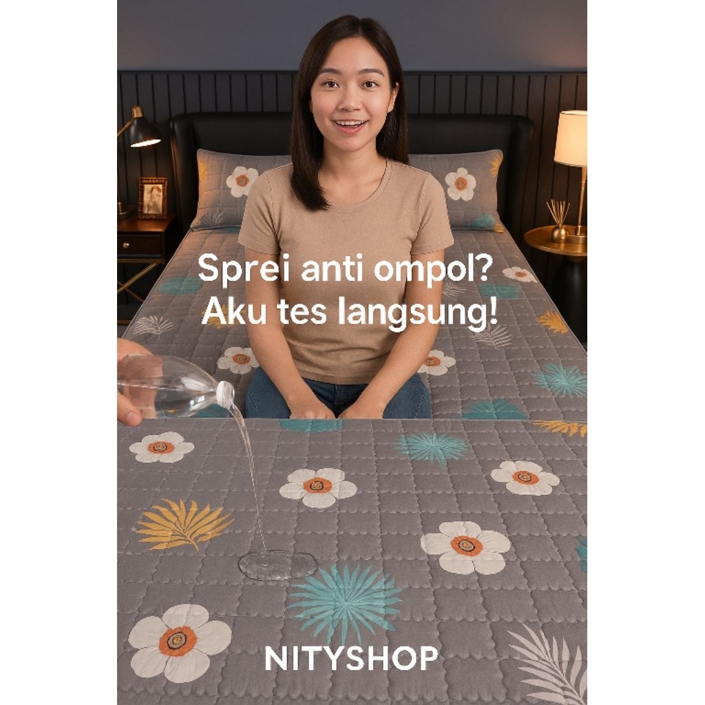 SPREI WATERPROOF /SPREI ANTI AIR uk..200x200cm,180x200cm & 160x200cm  dan 120cmx200cm