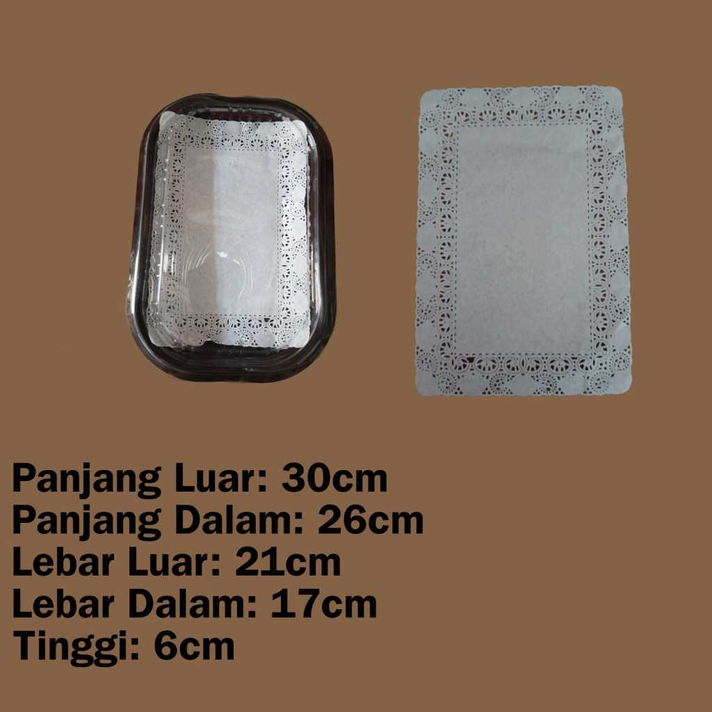 Nampan Mika Kue Hantaran + Tutup Ukuran S + Tatakan atas ( Dollies paper )