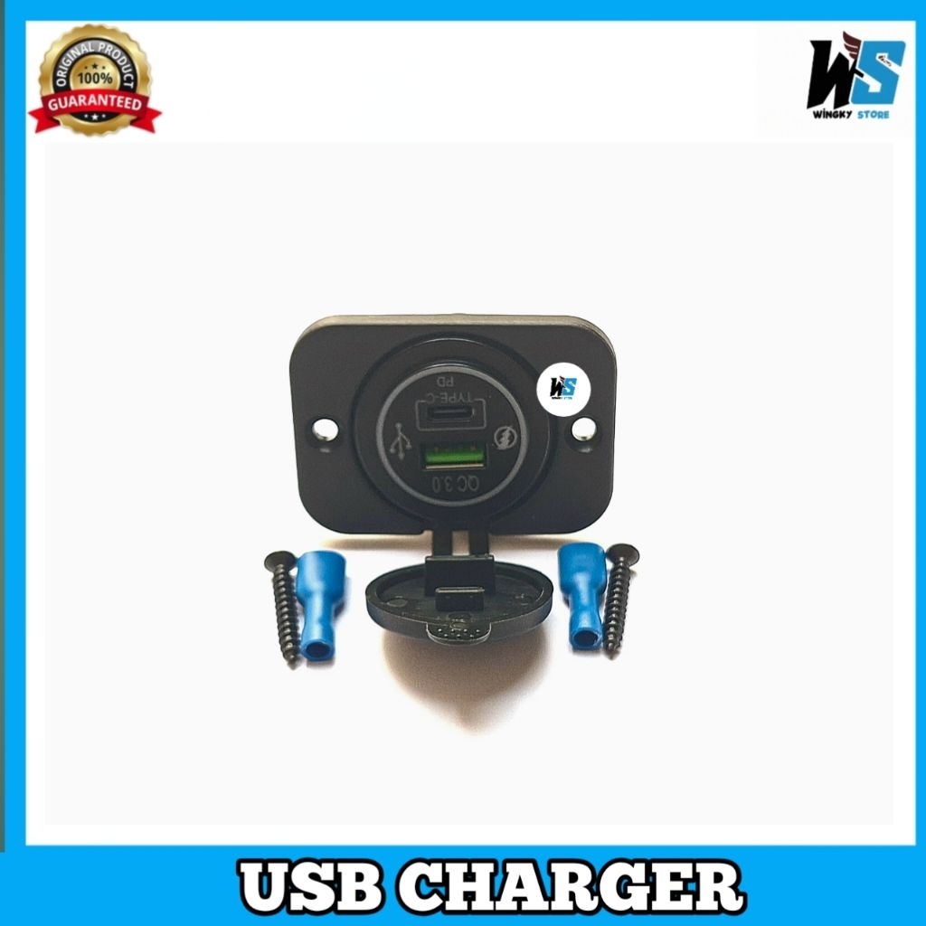 Charger USB Bus Truk Mobil Elf PD 3.0A/Kepala Colokan Charger Usb Mobil
