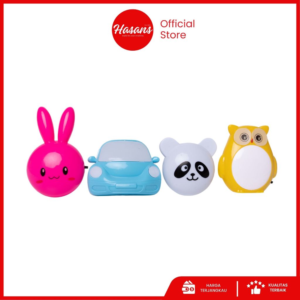 Hasans / Lampu Tidur Anak Led / Lampu Kamar Karakter / Lampu Belajar Lucu Unik / Night Light