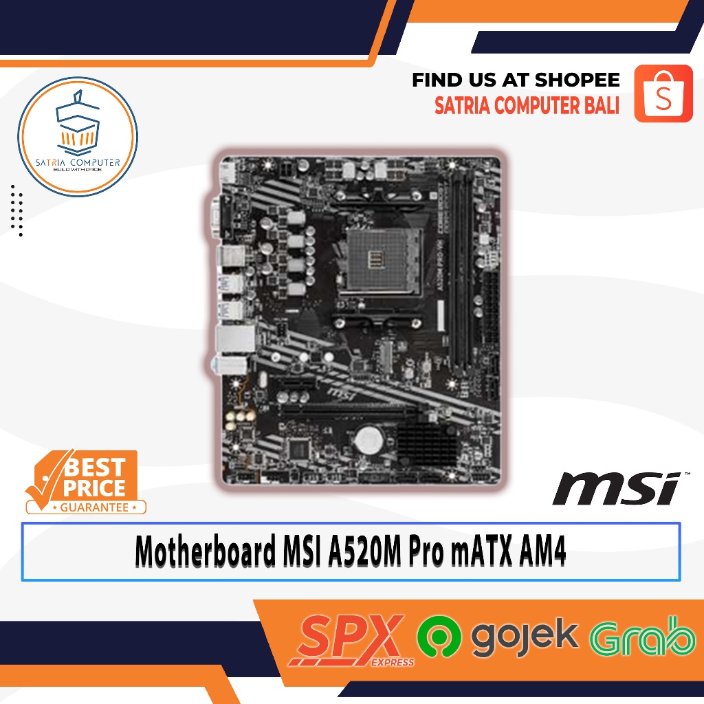 Motherboard MSI A520M Pro mATX AM4