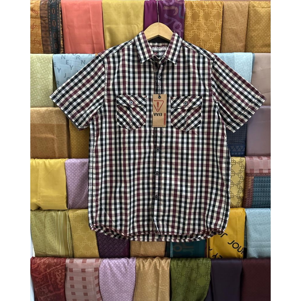 Kemeja Motif Kotak - WATCHOUT, Pakaian Pria