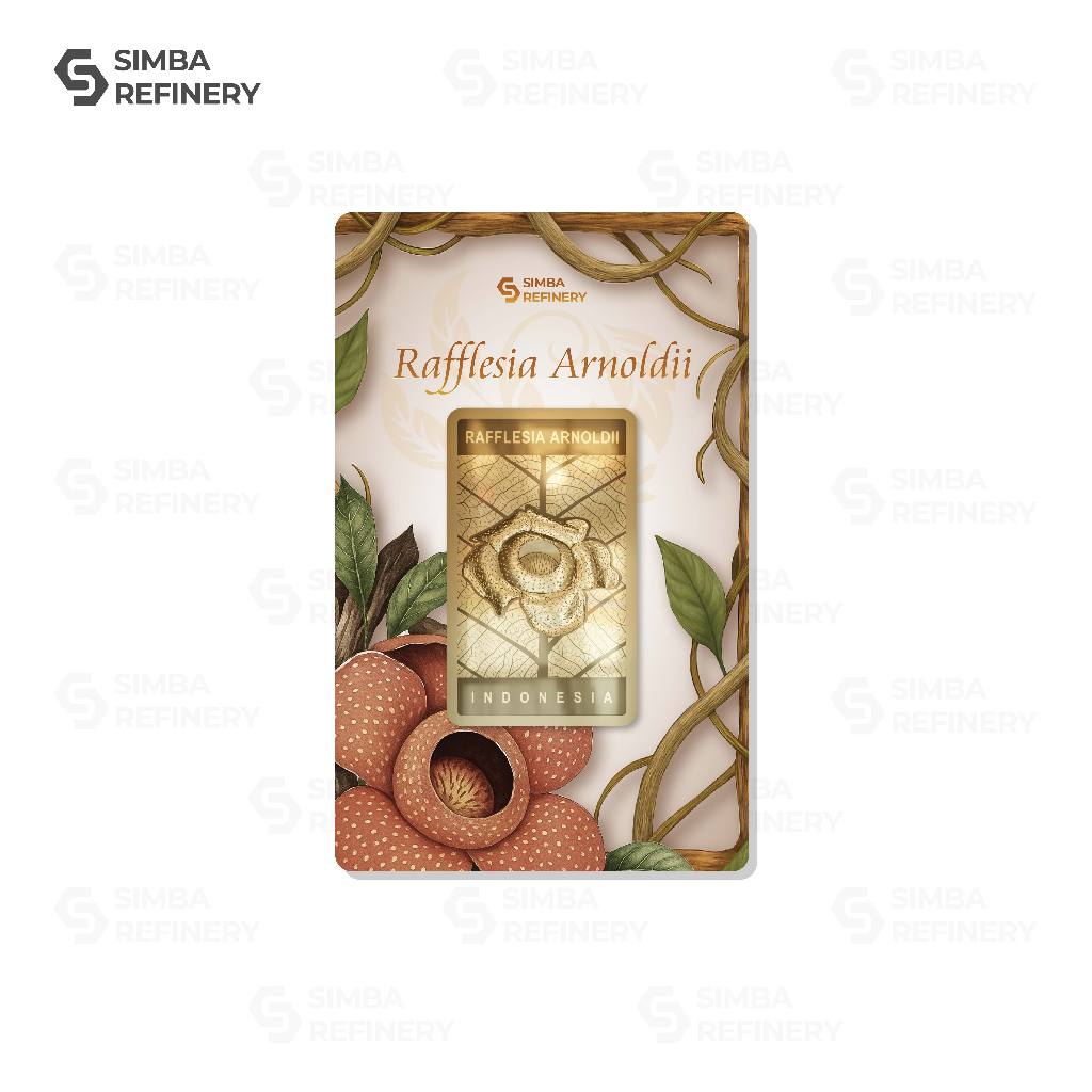 Simba Refinery Logam Mulia 25 Gram Series Nusantara (Rafflesia Arnoldii)