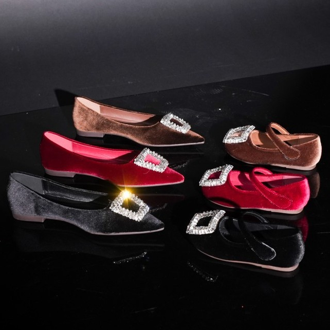 Mandy's Shoes - Flat Shoes - Velvet