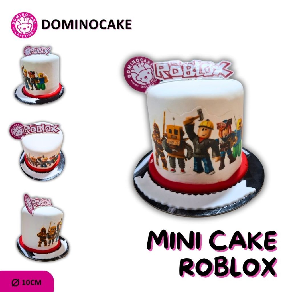 

Dominocake | Kue Ulang Tahun Mini Roblox Diameter 10 cm | Mini Cake