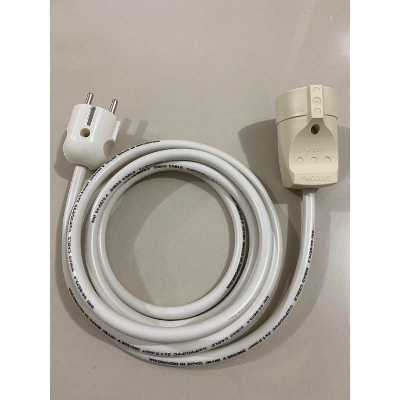 Sambungan Listrik Uticon + Kabel Kawat Tembaga 2x1.5mm
