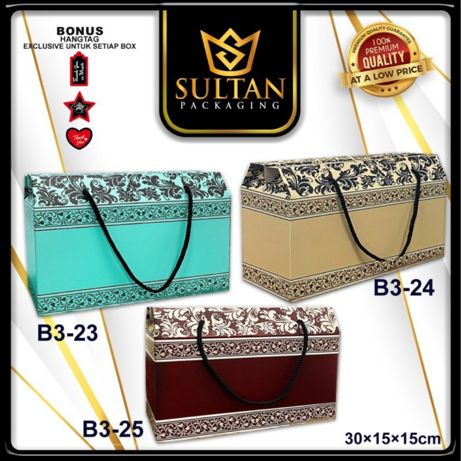 Box Hampers - Dus Souvenir Besar - Bungkus Hadiah Motif Batik - B3-23