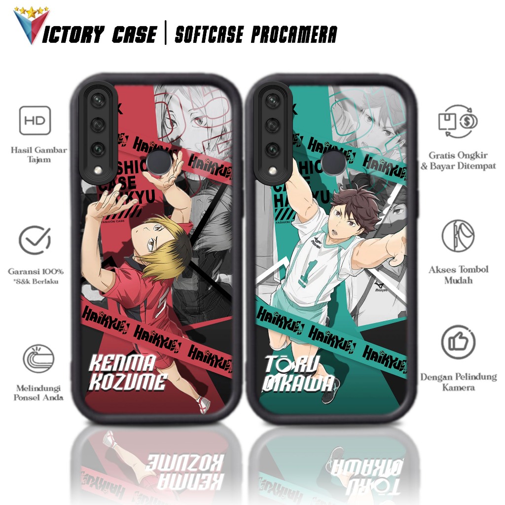 Case Premium Compatible For HUAWEI Y6P 2020 Motif HAIKYU Casing Softcase Glossy Anti Jamur