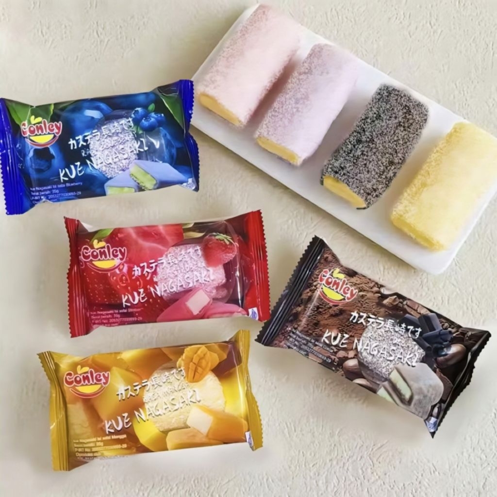 

Kue Nagasaki Conley Mochi SnowCake Mix Varian Rasa 5 Pcs