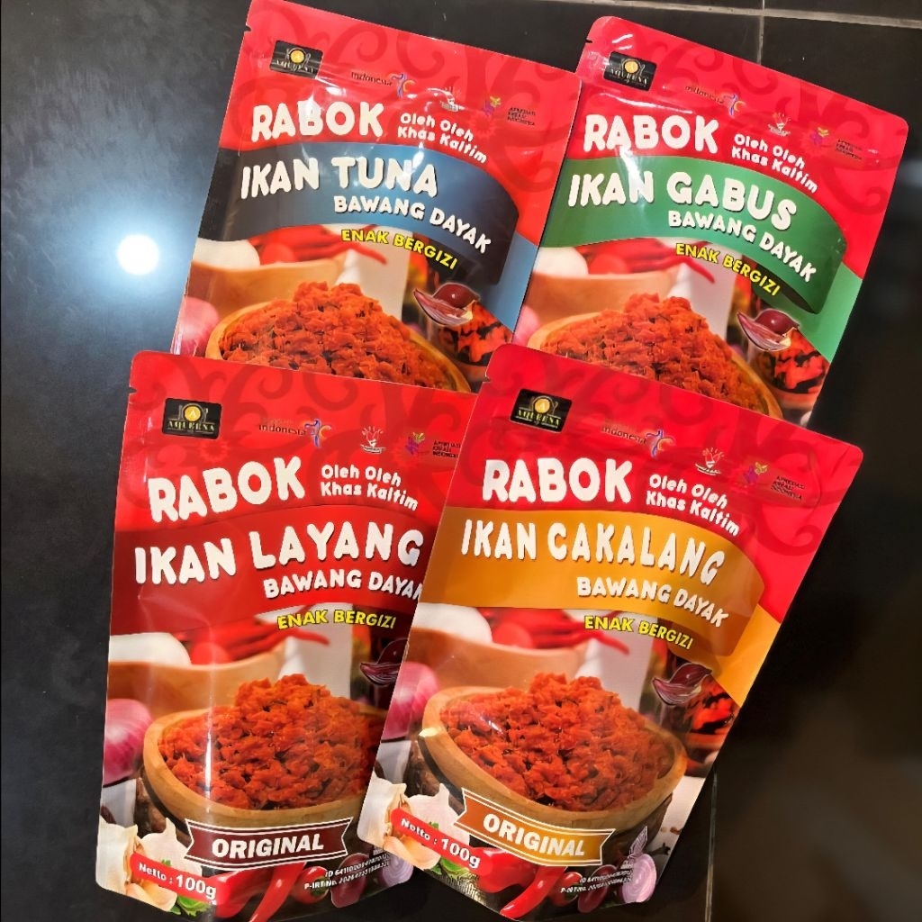 

Oleh-oleh Khas Kalimantan Timur – Rabok Ikan Bawang Dayak 100gr (Tuna, Gabus, Layang, Cakalang)