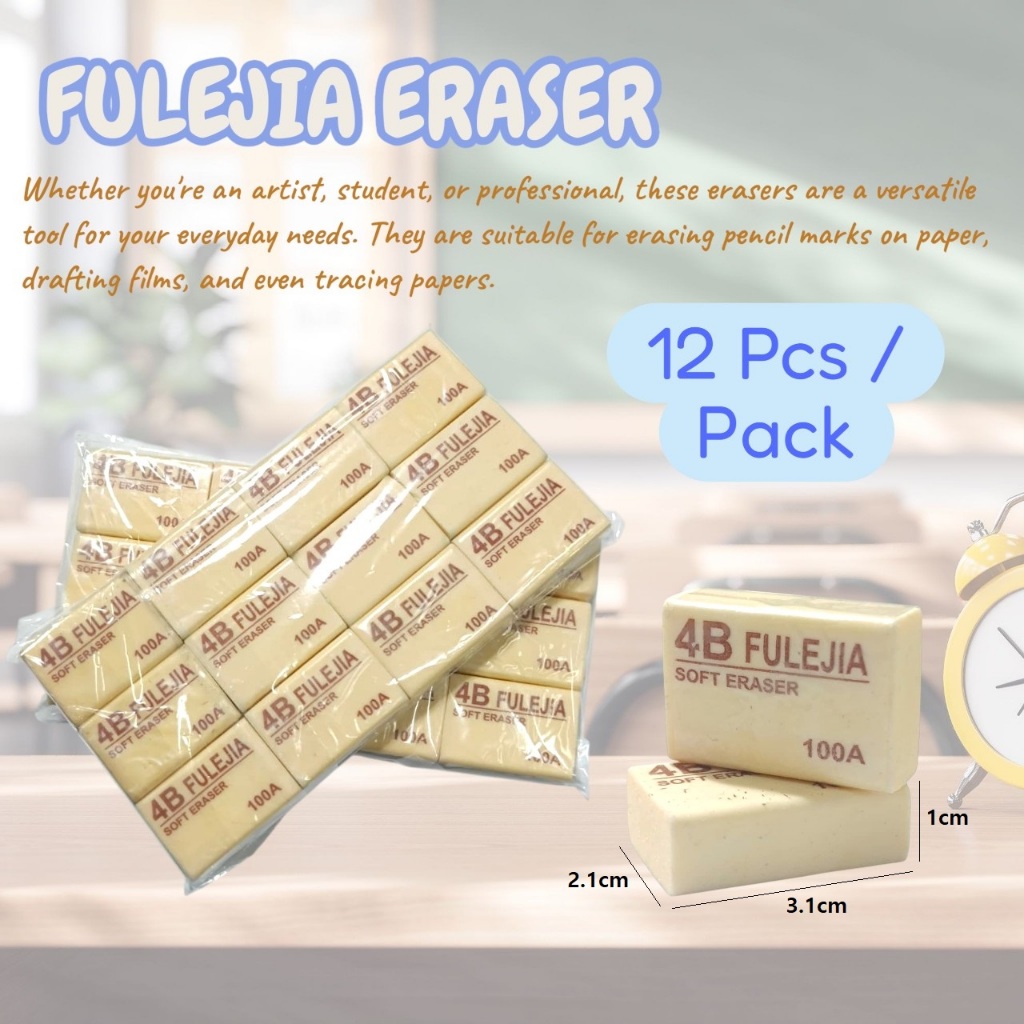 

Penghapus Pensil / Hapusan Pensil / Soft Eraser Fulejia 4B