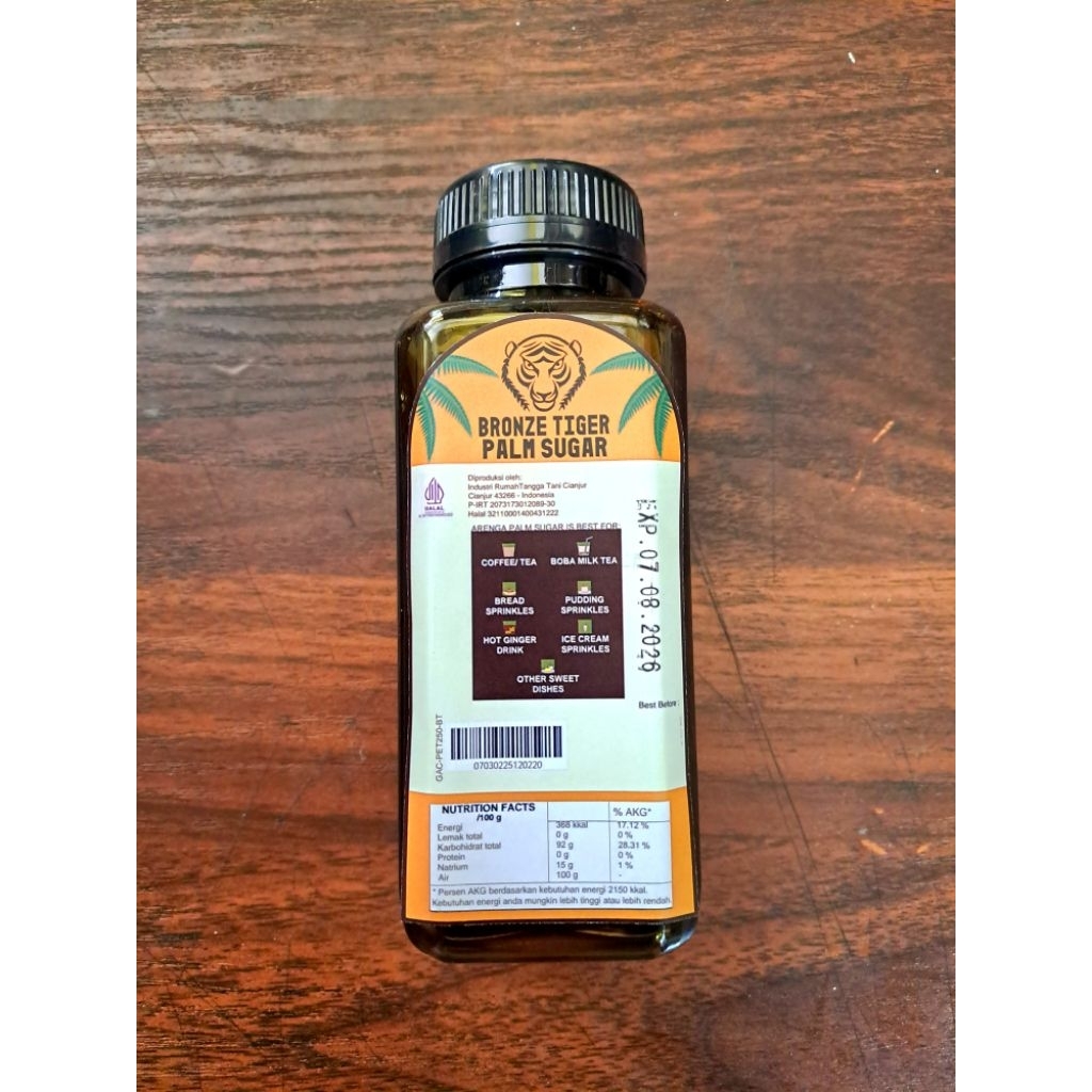 

Bronze Tiger Gula Aren Cair 325gr