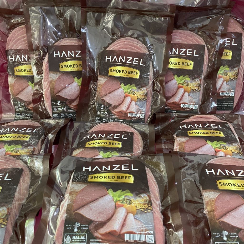 

Hanzel smoked beef 200 gram | smoked beef hanzel | daging sapi asap