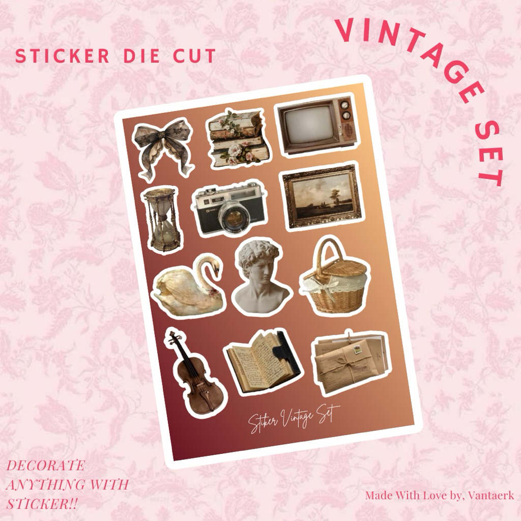 

Stiker Vintage Core Aesthetic Jurnaling Deco Scrapbook