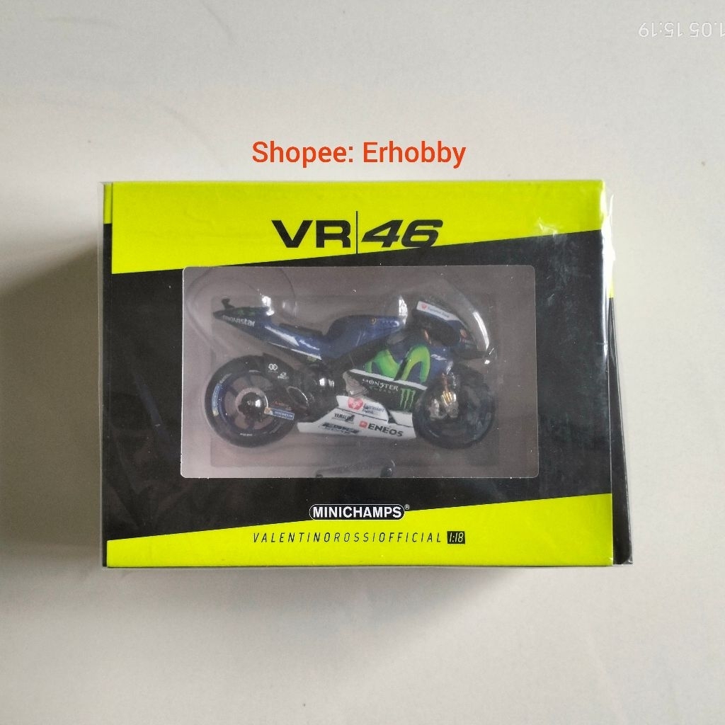 Minichamps skala 1:18 MotoGP, Yamaha YZRM1 2016, Valentino Rossi