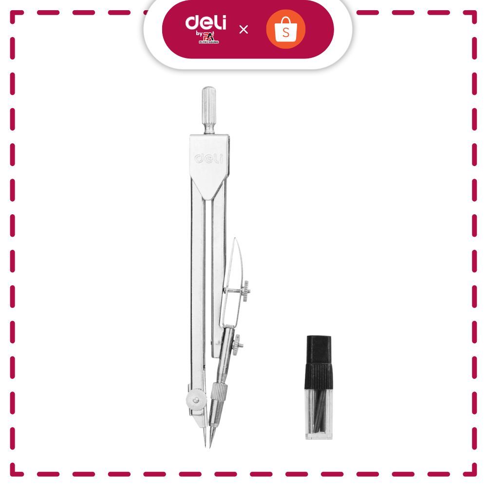

Deli Jangka-Metal Set Dengan Pencil-leads Silver E8601