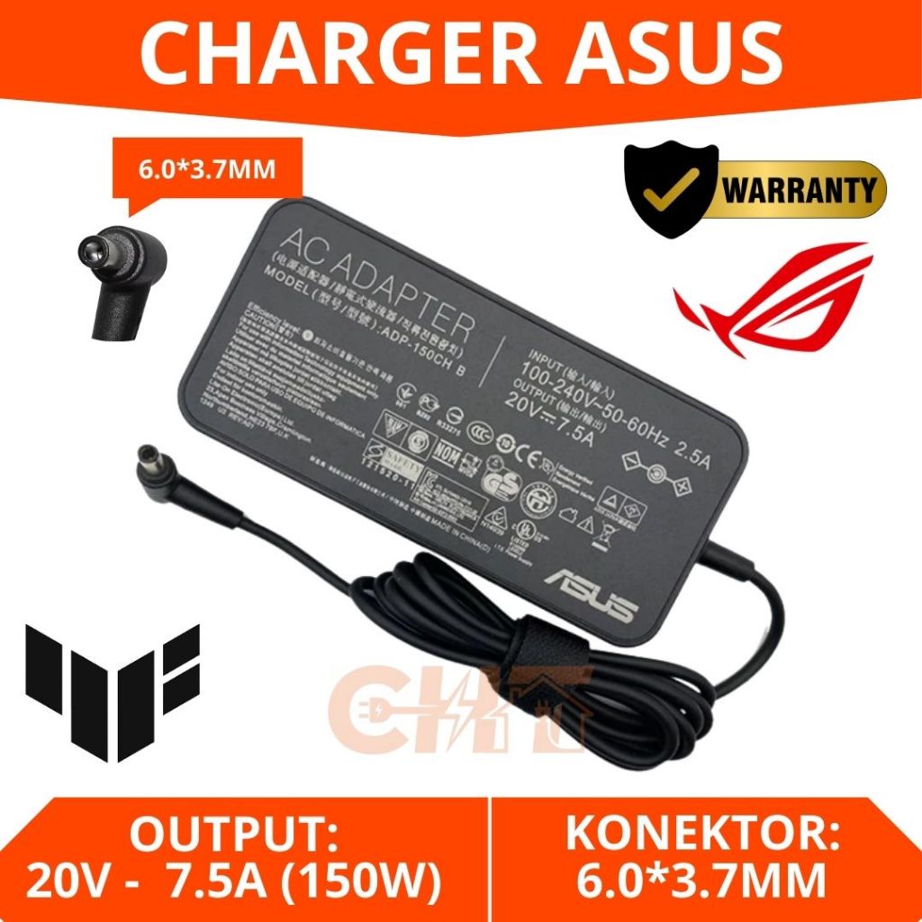 Charger Laptop Asus ROG Strix G531 G531G G531GT ROG Strix G731 G731GT ROG Strix Scar III G531GD DC K