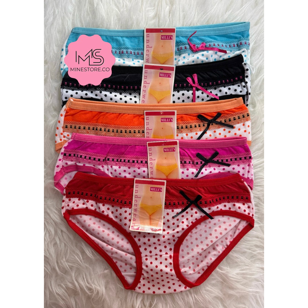 CELANA DALAM KATUN WANITA ANAK CEWEK ABG REMAJA | CD POLKADOT | CD KOTAK” | CD PITA RENDA