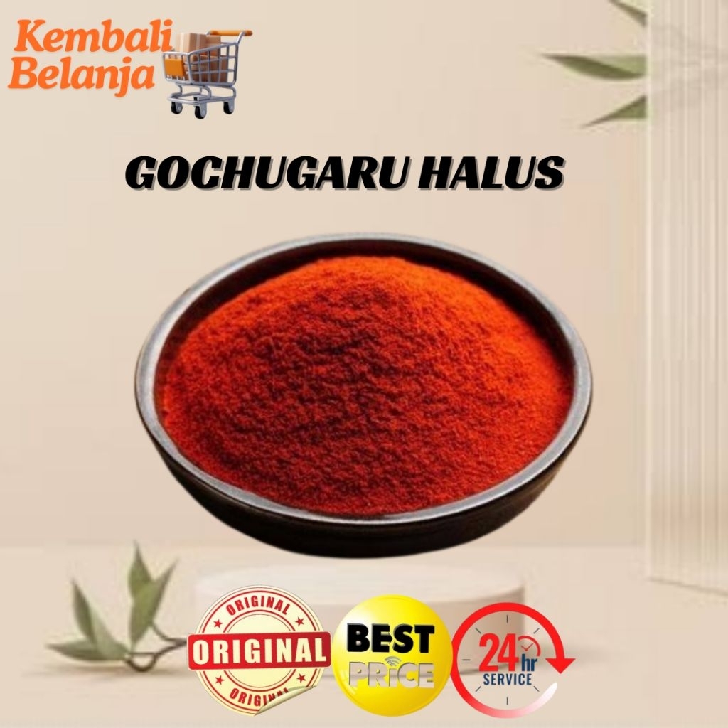 

Gochugaru Cabe Bubuk Korea Halus 25 - 100 Gram / Gochukaru/ Bubuk Cabe Korea Kimchi/ Cabe Korea Halal