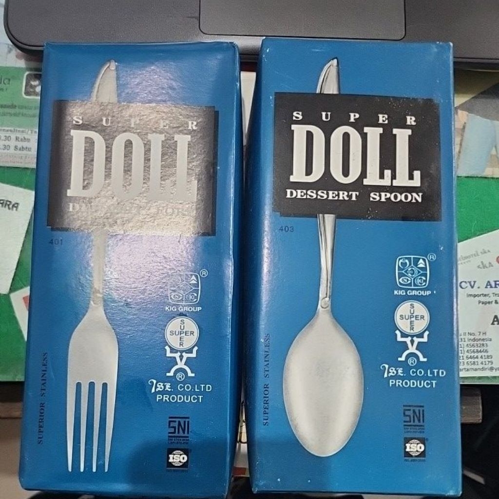Sendok Garpu Super Doll Sendok Doll Garpu Doll isi 6pcs sendok teh Doll Garpu kecil Doll Garpu Kue D