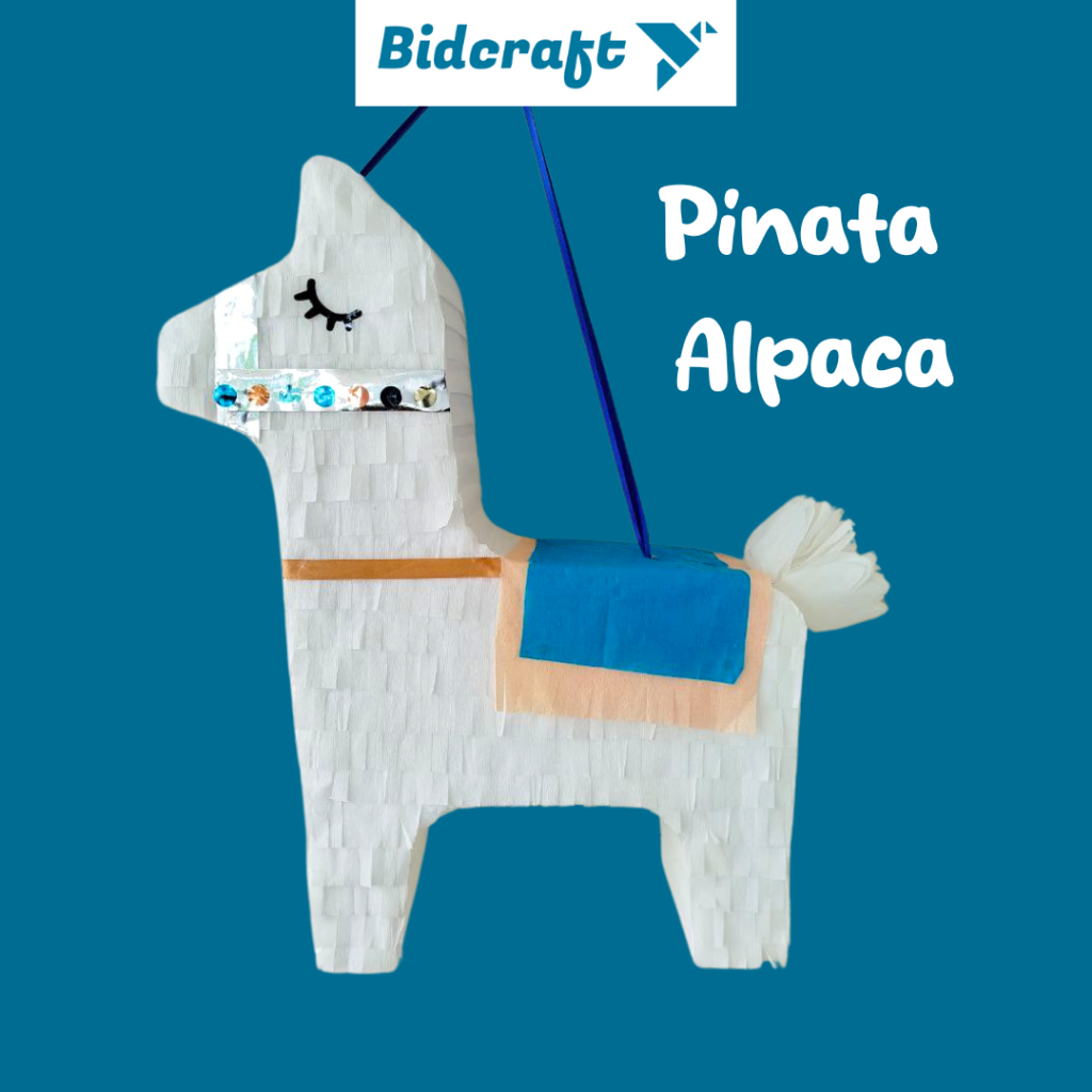 Pinata Alpaca Putih Pinata Pukul Ulang Tahun Bidcraft