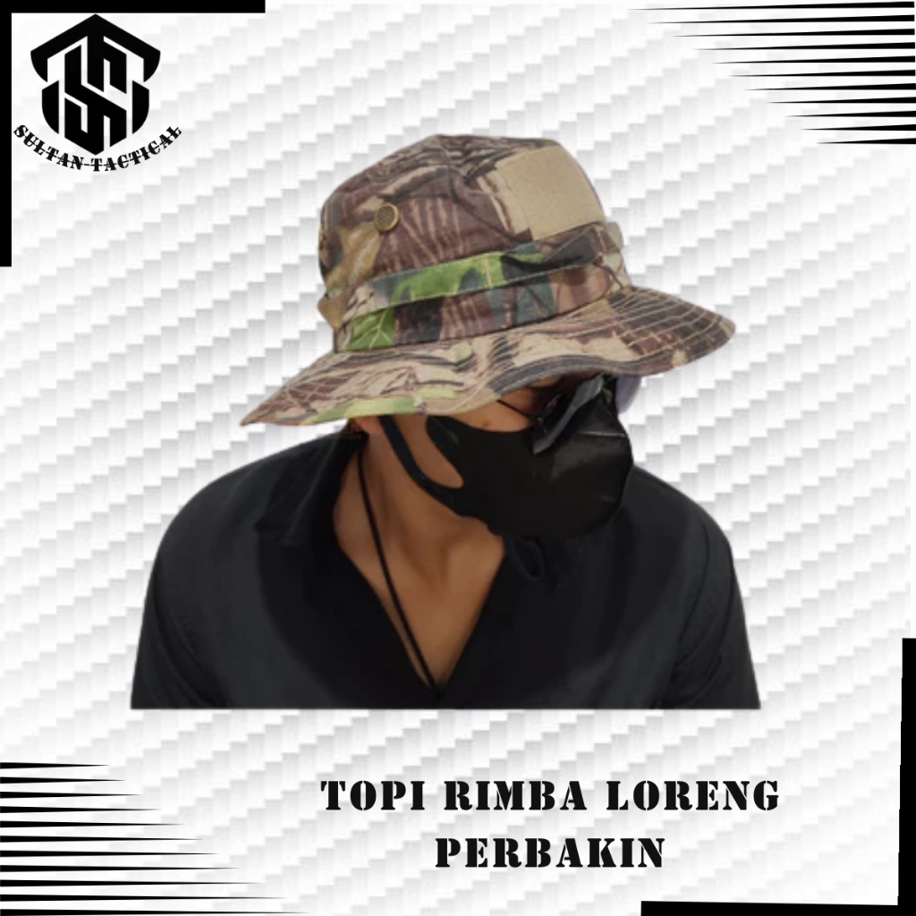 TERBARU Topi import Topi Rimba Army | Topi Jungle Hat Tactical | Topi Gunung Outdoor | Topi Bucket |