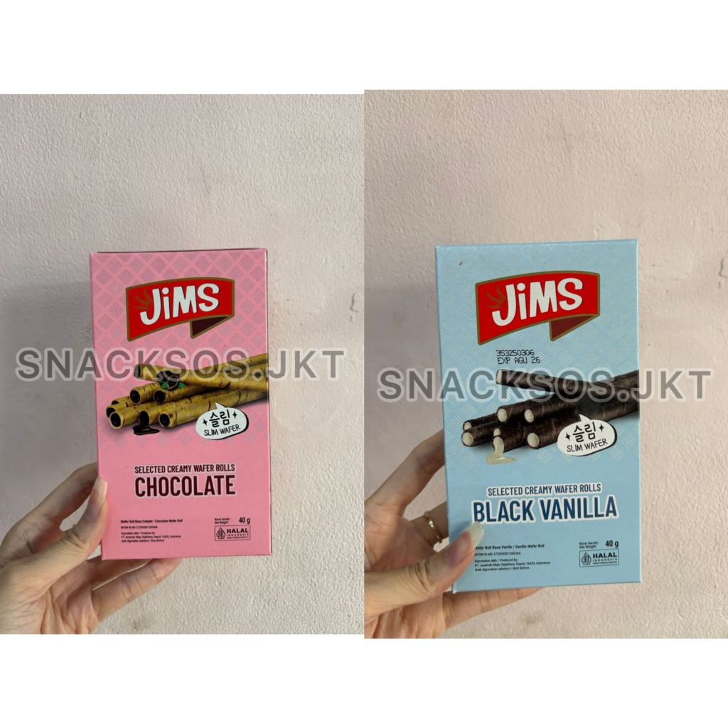 

JIMS SELECTED CREAMY WAFER ROLLS CHOCOLATE / BLACK VANILLA