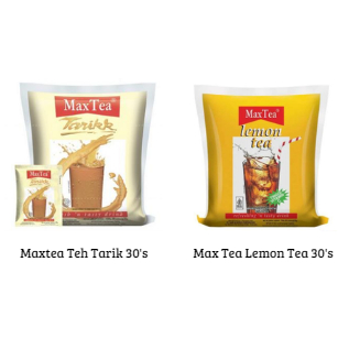 

Max Lemon Tea & Max Tea Teh Tarik 30s'