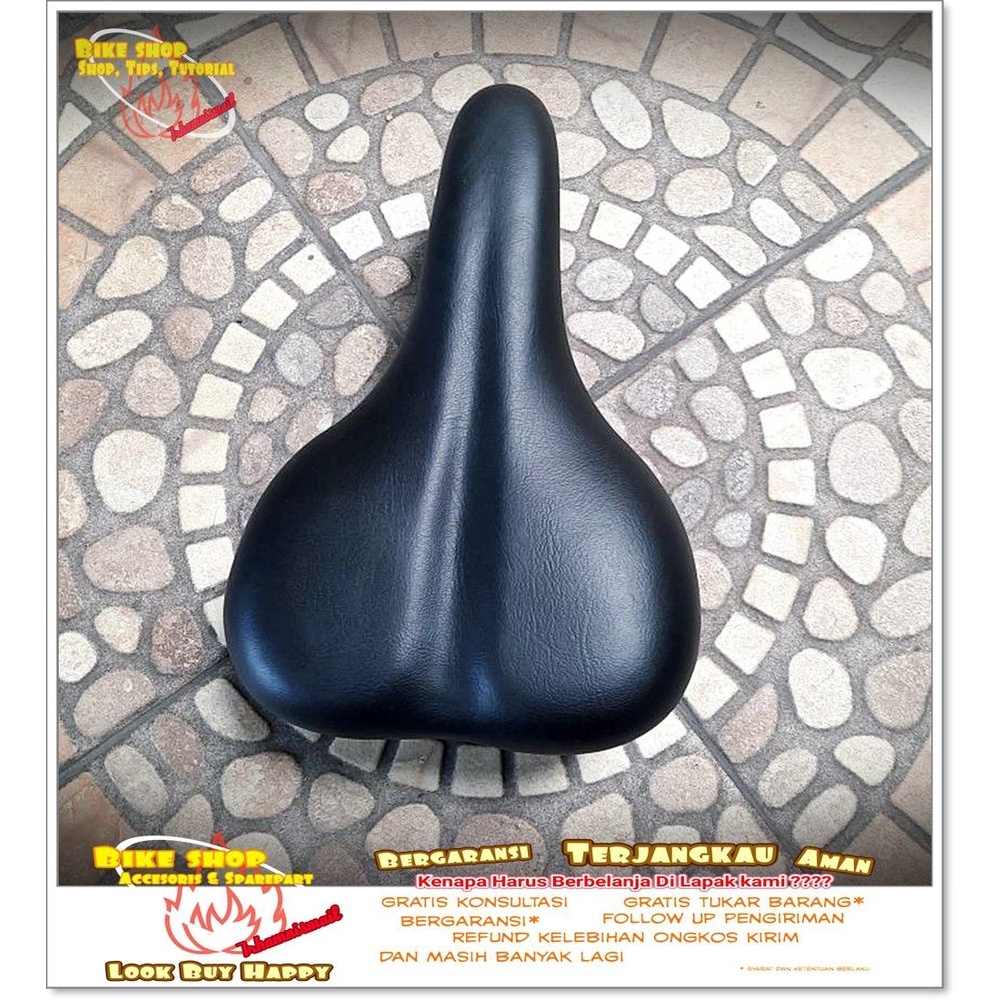 SADEL SEPEDA MTB EXOTIC MODEL PER HITAM SPAREPART SEPEDA TERMURAH