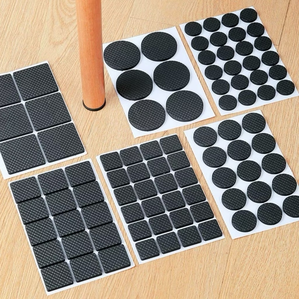 STICKER ALAS KAKI MEJA 48Pcs  / TAPE KAKI MEJA / BANTALAN KAKI FURNITURE / ALAS KAKI MEJA KAYU / BAN