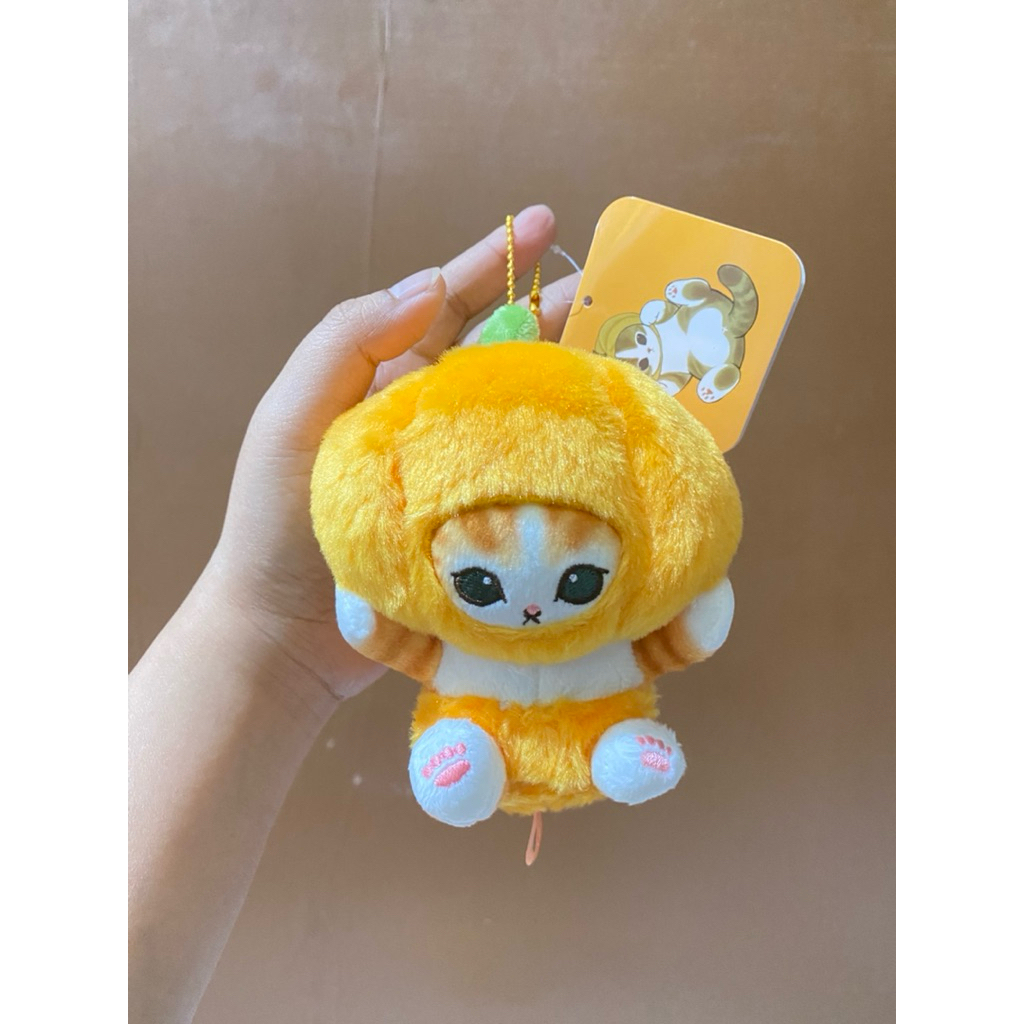 Boneka Gantungan Kunci Mofusand Pumpkin size 11cm Original / Boneka Gantungan Kunci mofusand Labu / 